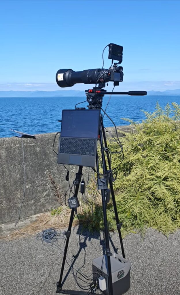 屋外大型イベント ライブ配信 機材構成例 望遠レンズ 冗長回線